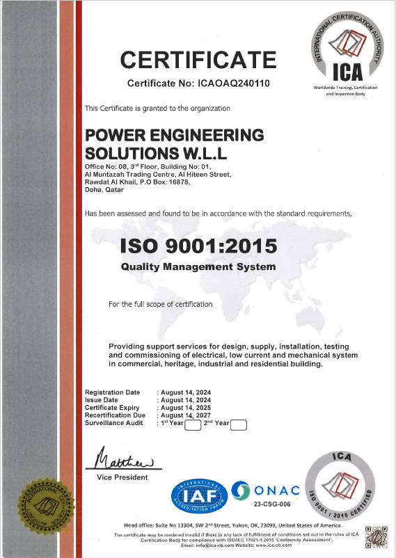 ISO 9001:2015 – Quality Management System
